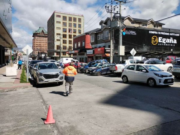 Estacionadores ilegales en Puerto Montt