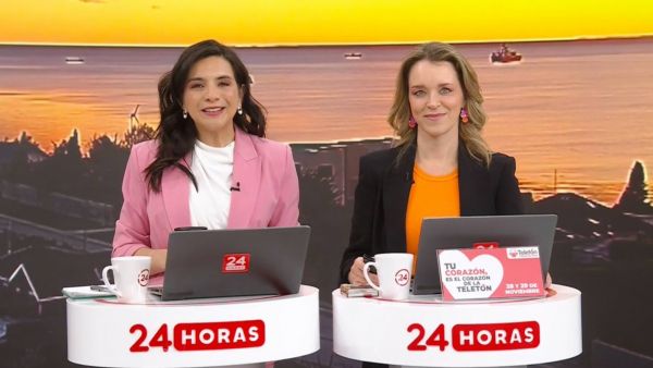 Carla Zunino y Valentina Reyes en 24 Horas Tu Mañana
