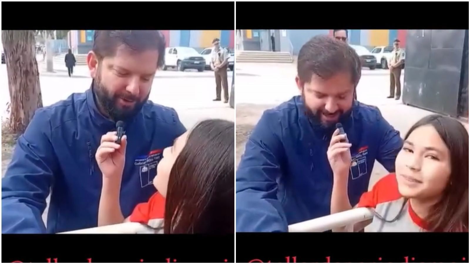 Escolar entrevista a Boric