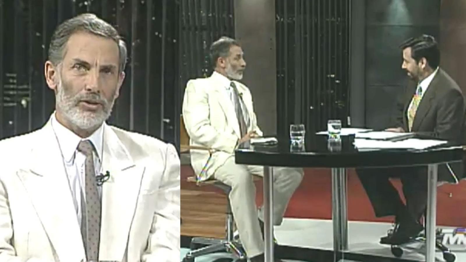 Héctor Noguera personificando a Federico Valdivieso