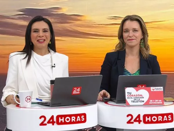 Carla Zunino y Valentina Reyes en 24 Horas Tu Mañana.