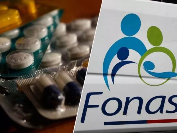 Medicamentos y logo de Fonasa