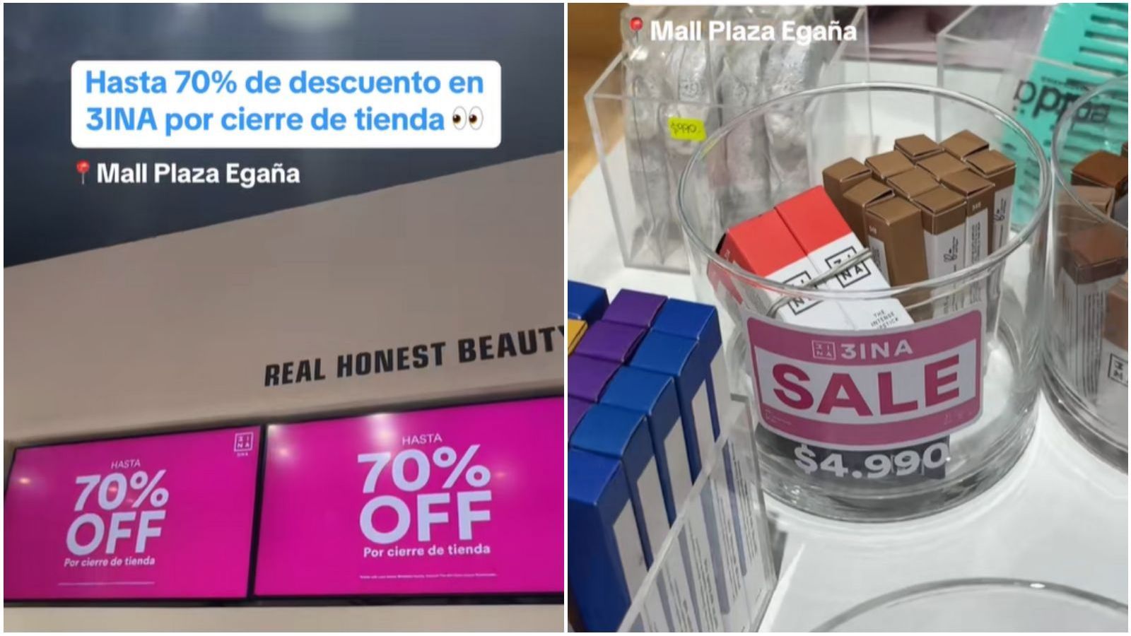 Cierra tienda de maquillaje con descuentos