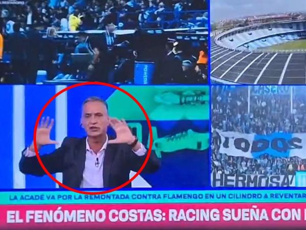 Rodolfo Cingolani dando su propuesta para beneficiar a Racing ante Flamengo