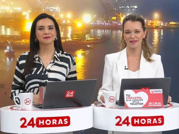 Carla Zunino y Valentina Reyes en 24 Horas Tu Mañana.