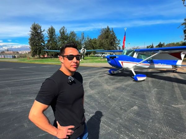 Piloto que captó en una avioneta