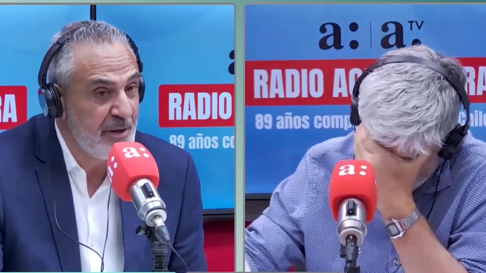 Pablo Milad, presidente de la ANFP, conversa con el periodista de Radio Agricultura, Juan Cristóbal Guarello