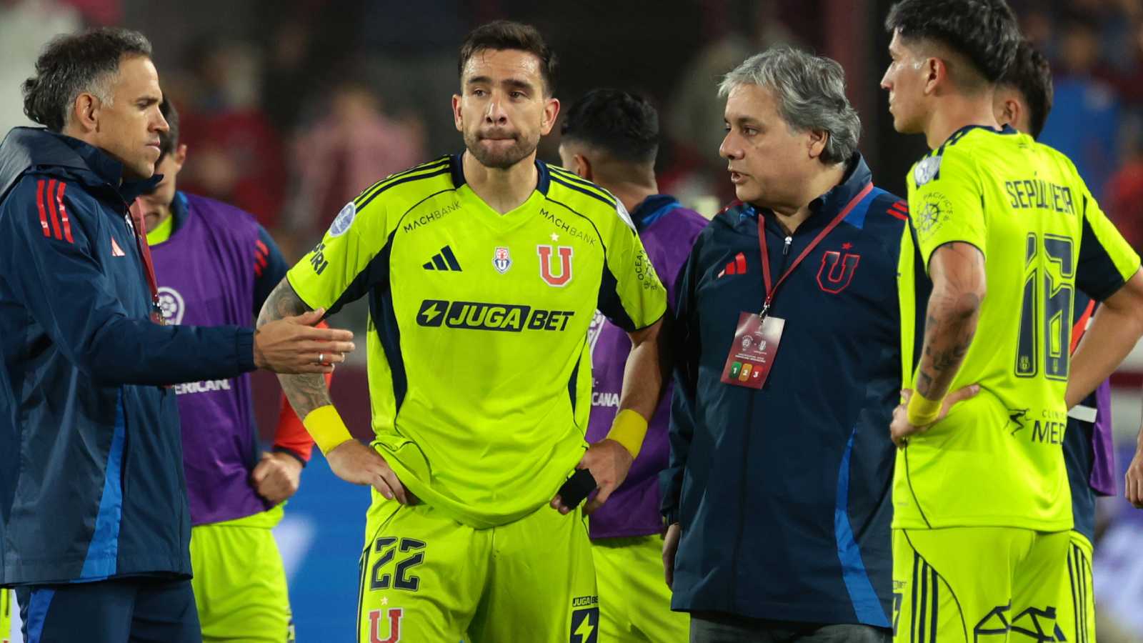 Matías Zaldivia tras la derrota frente a Lanús en semifinales de la Copa Sudamericana