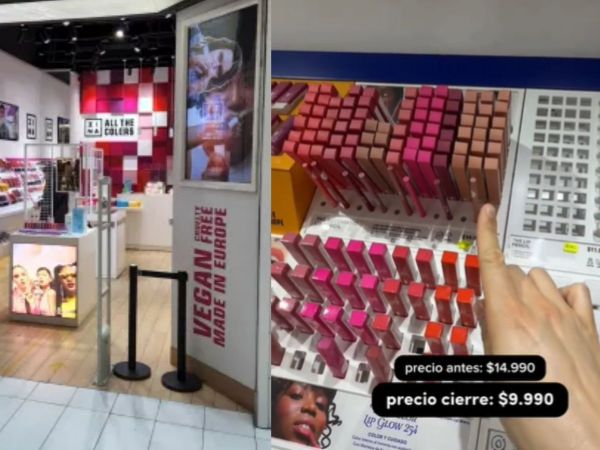 Tienda de maquillaje anuncia descuentos por cierre