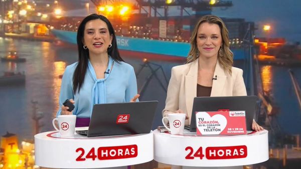 Carla Zunino y Valentina Reyes en 24 Horas Tu Mañana.