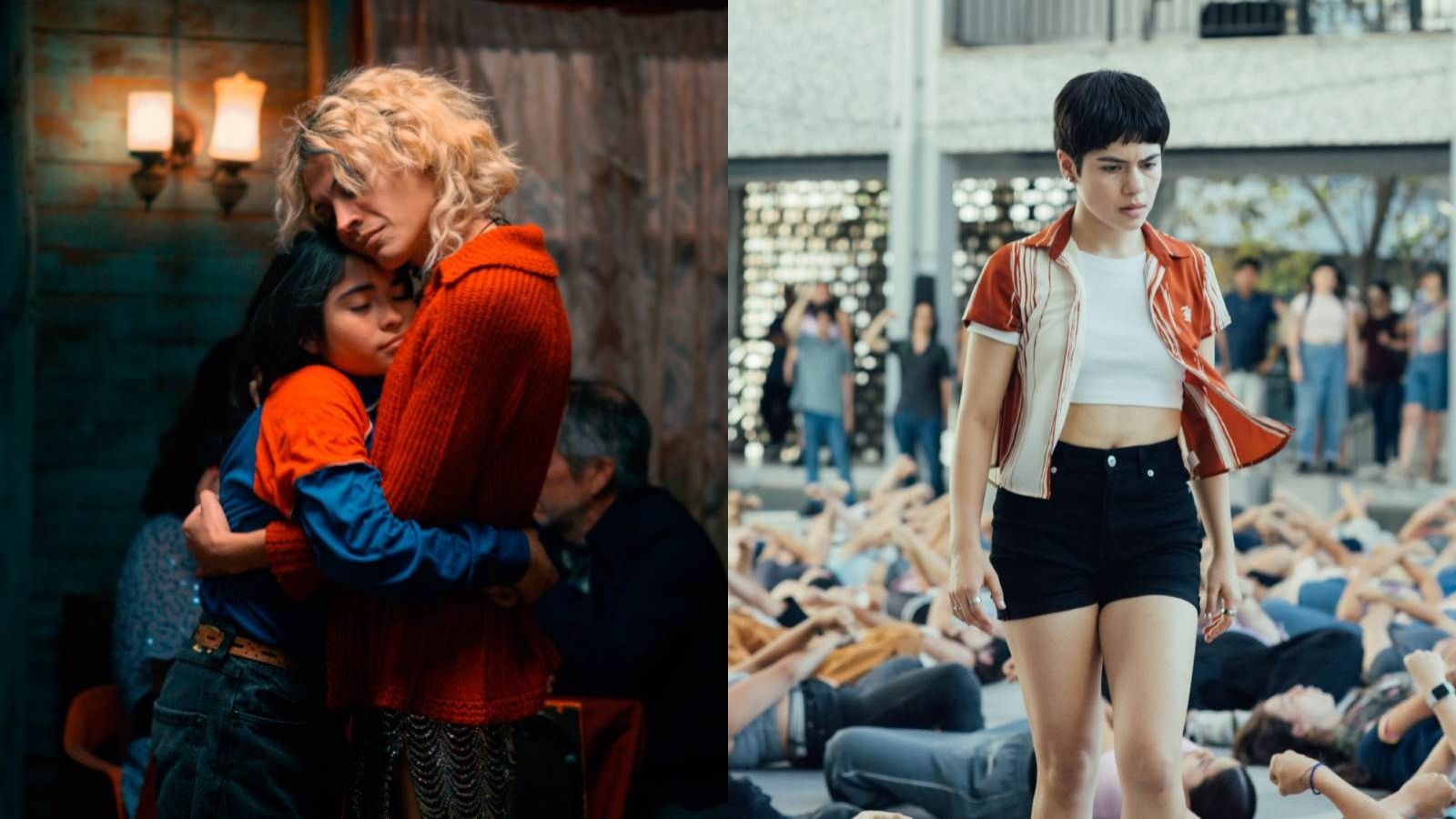 Imágenes de "La misteriosa mirada del flamenco" (Diego Céspedes) y "La ola" (Sebastián Lelio)