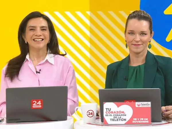 Carla Zunino y Valentina Reyes en 24 Horas Tu Mañana.