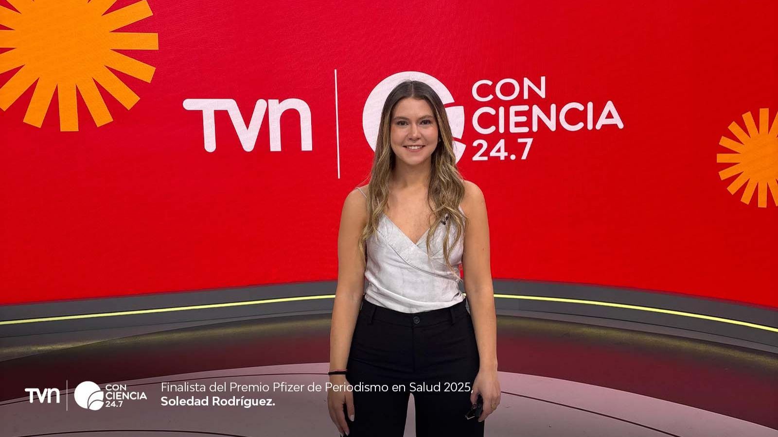Soledad Rodríguez, periodista de TVN.