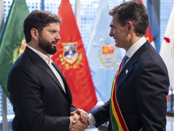 Presidente Gabriel Boric y Rodrigo Paz