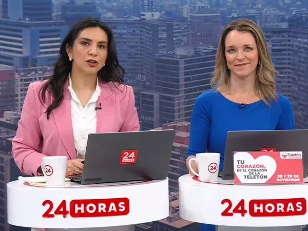 Valentina Reyes y Carla Zunino en 24 Horas Tu Mañana.