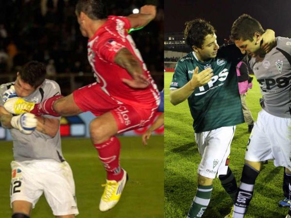 Patada de Gastón Cellerino a Mauricio Viana en 2012