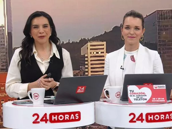 Carla Zunino y Valentina Reyes en 24 Horas Tu Mañana.