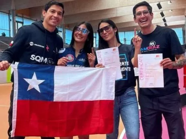 Matías Fernández junto a su hija Aylén Fernández