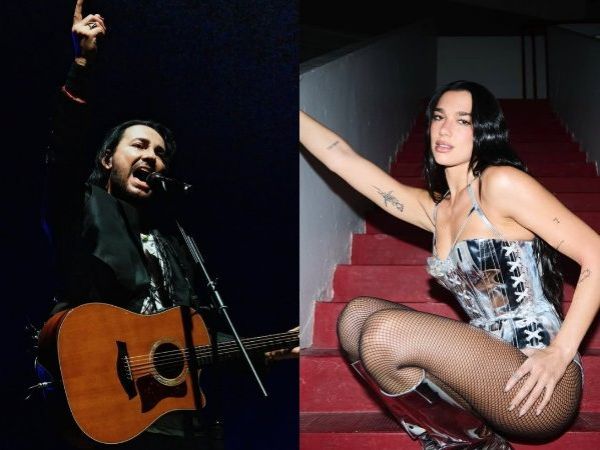 Beto Cuevas y Dua Lipa.