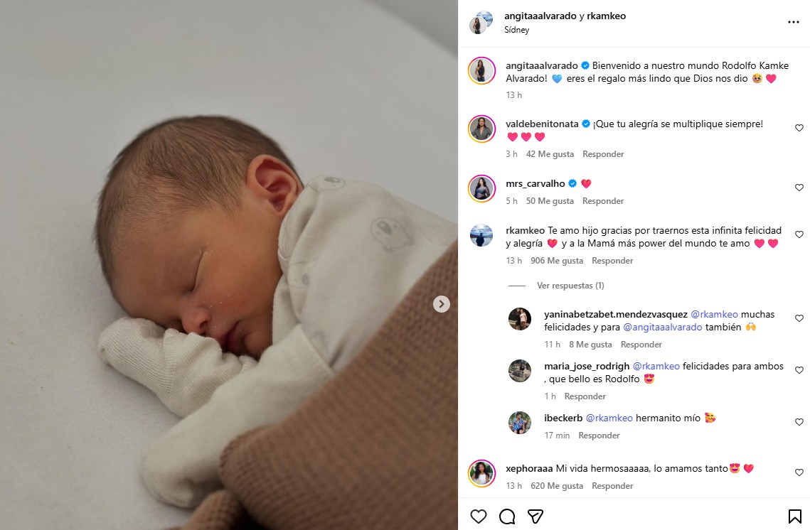 Angie Alvarado muestra la cara de su hijo Rodolfo