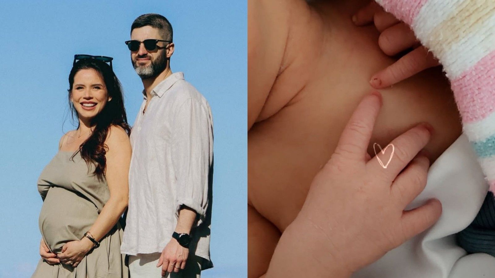 Angie Alvarado presentó a su primer hijo