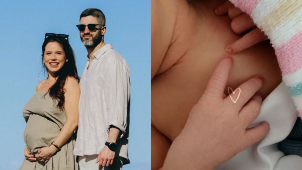 Angie Alvarado presentó a su primer hijo