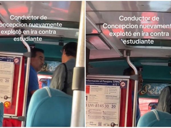 Micrero explota contra estudiante en Concepción