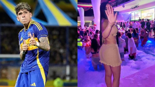 Carlos Palacios publicó una imagen en la que aparece con su pareja en La Bombonera.