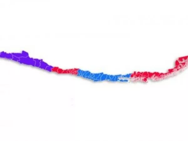 Mapa de resultados de las elecciones presidenciales y parlamentarias 2025