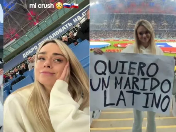 Masha Goryacheva causó sensación en TikTok con sus videos sobre el amistoso de Chile ante Rusia.