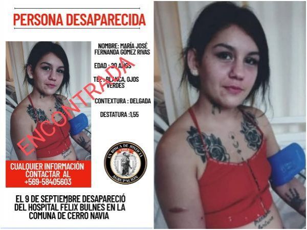 María José Gómez fue encontrada