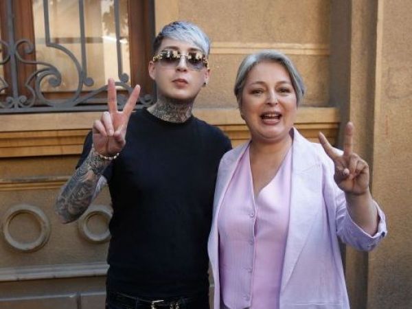 Balbi El Chamako y Jeannette Jara