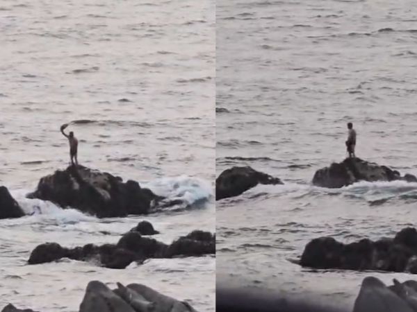 Dramático rescate de pescador