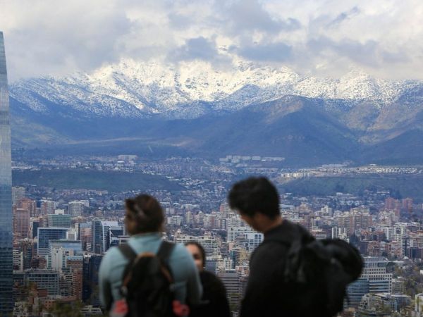 Imagen de Santiago de Chile con buena calidad de aire.