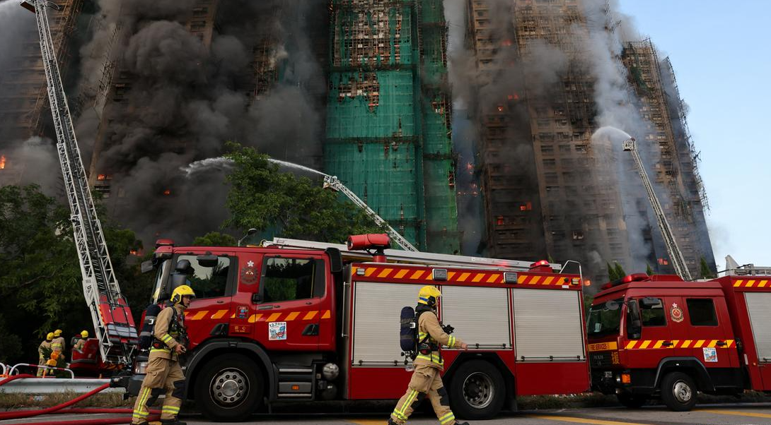 Incendio en Hong Kong