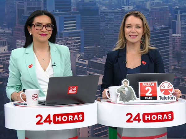 Carla Zunino y Valentina Reyes en 24 Horas Tu Mañana.