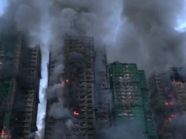 Incendio en Hong Kong