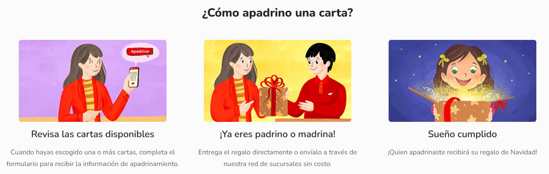 Apadrinar carta de Correos de Chile en Navidad