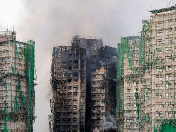 Incendio en Hong Kong