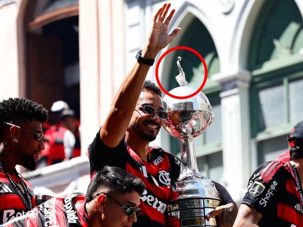 Copa Libertadores dañada en los festejos de Flamengo