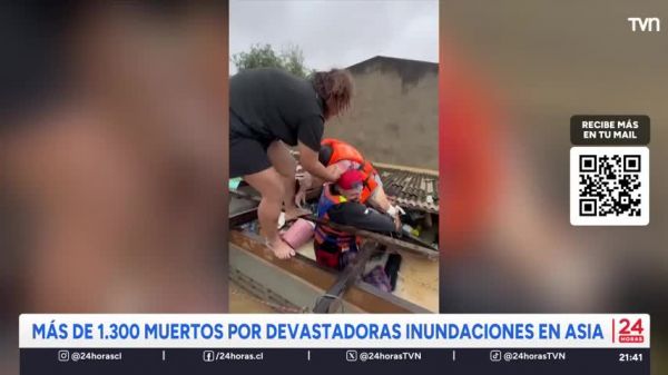 Más de 1.300 muertos por devastadoras inundaciones en Asia