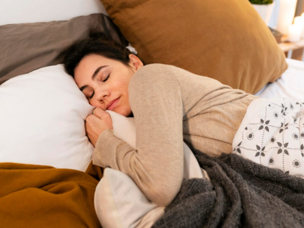 Persona durmiendo. Foto referencial.