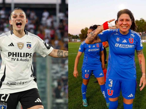 Isidora Olave de Colo Colo y Carla Guerrero de la Universidad de Chile