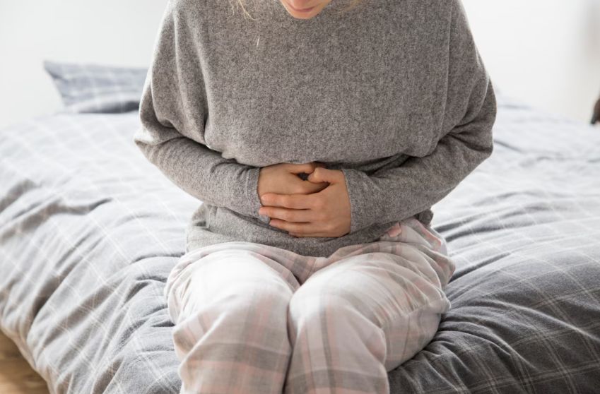 Mujer con gastroenteritis