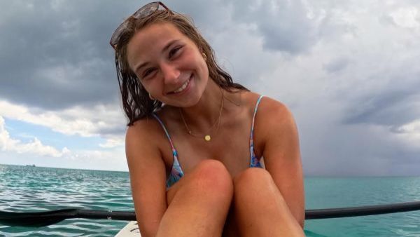 Hope Haynes, integrante del equipo de Estados Unidos que disputa la Copa Mundial femenina de hockey césped