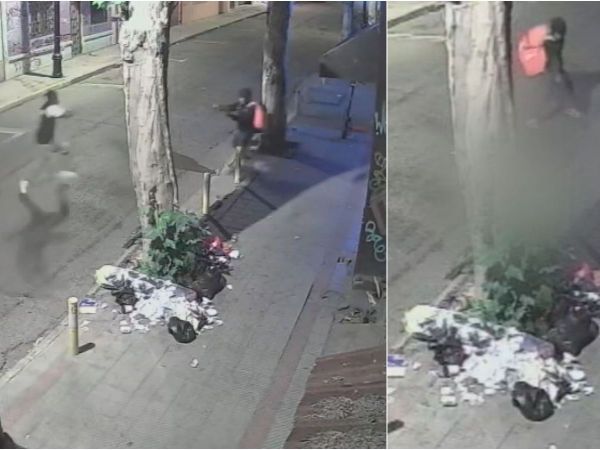 VIDEO: Sujeto en scooter ataca a balazos a hombre en Recoleta