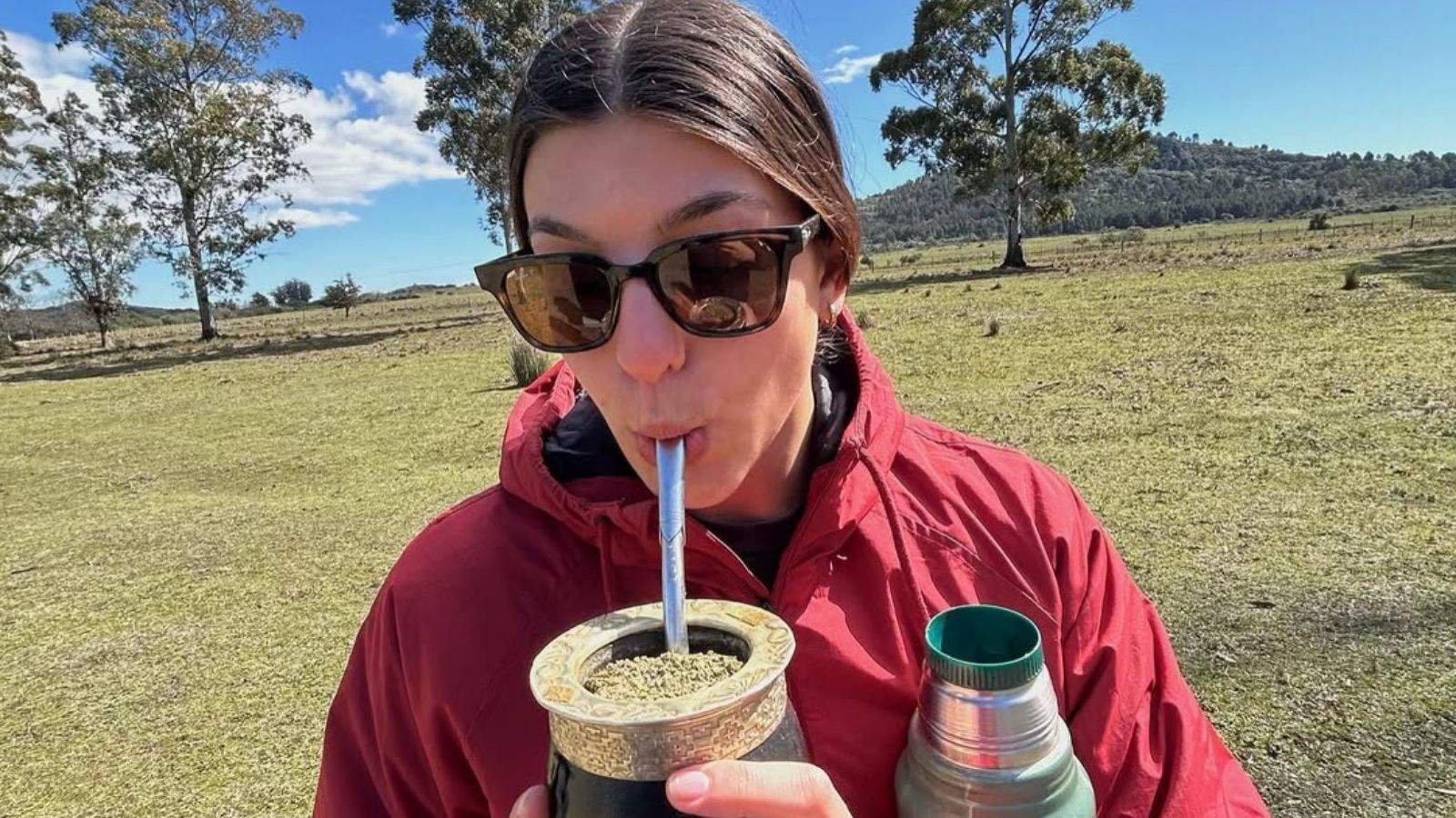 Silvina Bonaudi, jugadora de Uruguay en la segunda fecha de la Copa Mundial Femenina Junior de hockey césped Santiago 2025