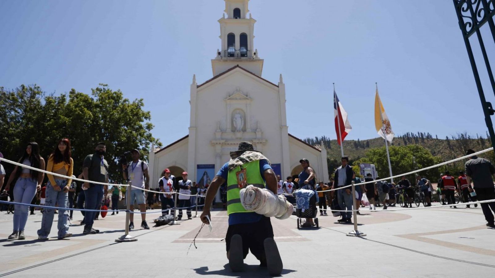 Peregrinación a Lo Vásquez por Ruta 68