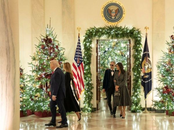 Andrea Bocelli y Donald Trump