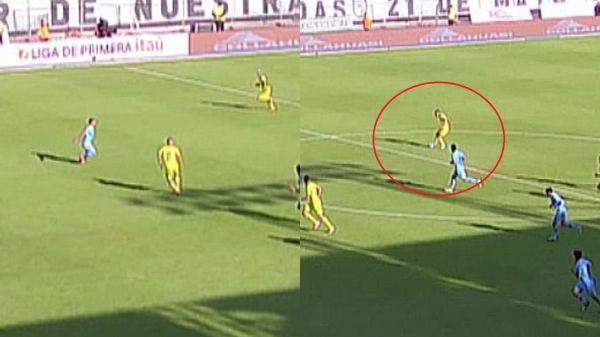 La U sufrió la anulación de un gol ante Deportes Iquique en el primer tiempo.